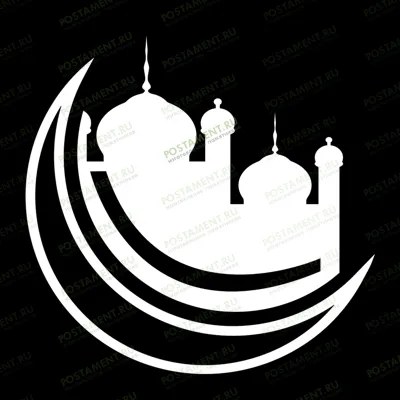 Полумесяц с мечетью на памятник