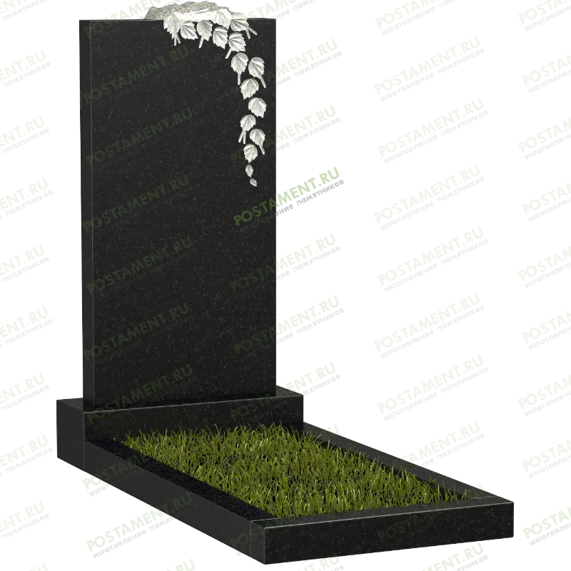 Памятник с веткой березы 10701