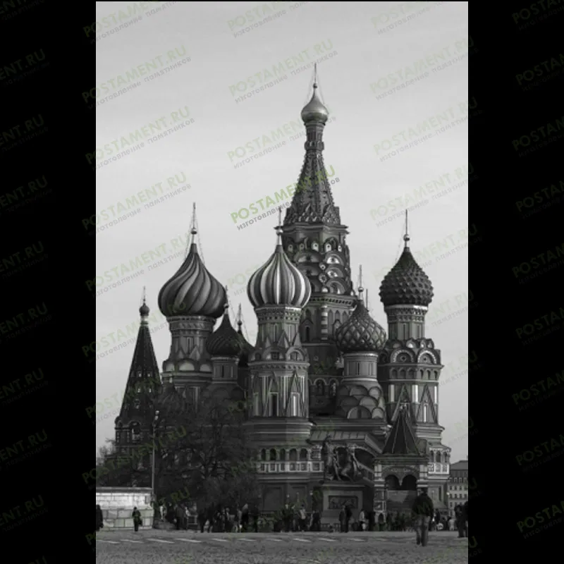 Собор Василия Блаженного для гравировки на памятнике