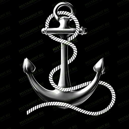 Якорь на памятник из гранита