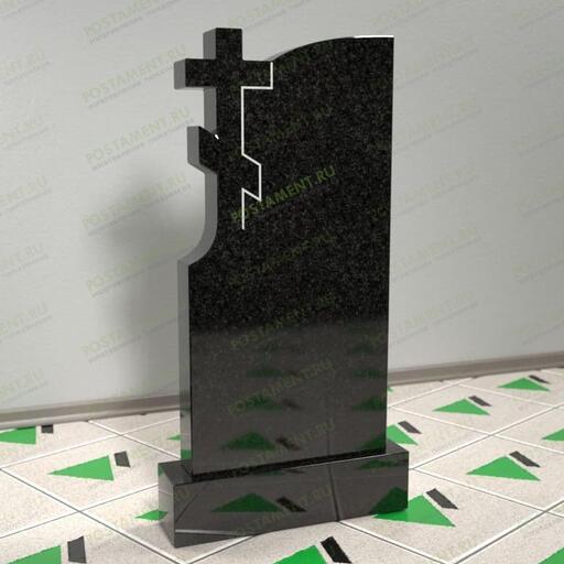 Православный памятник с крестом сбоку 11901