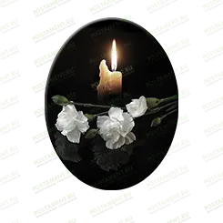 Свеча из керамики на памятник 91986