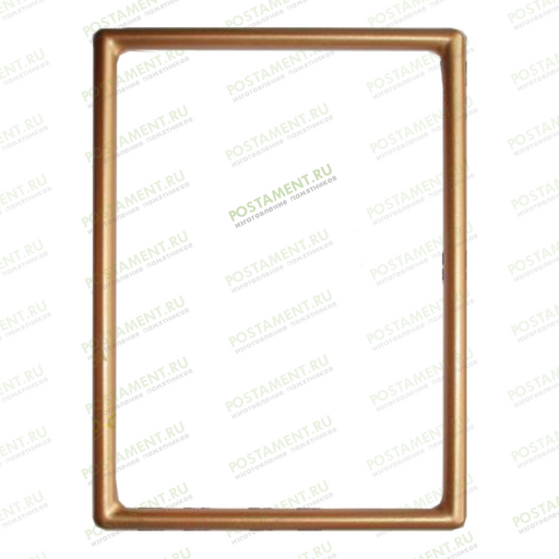 рамка бронзовая на памятник для фото