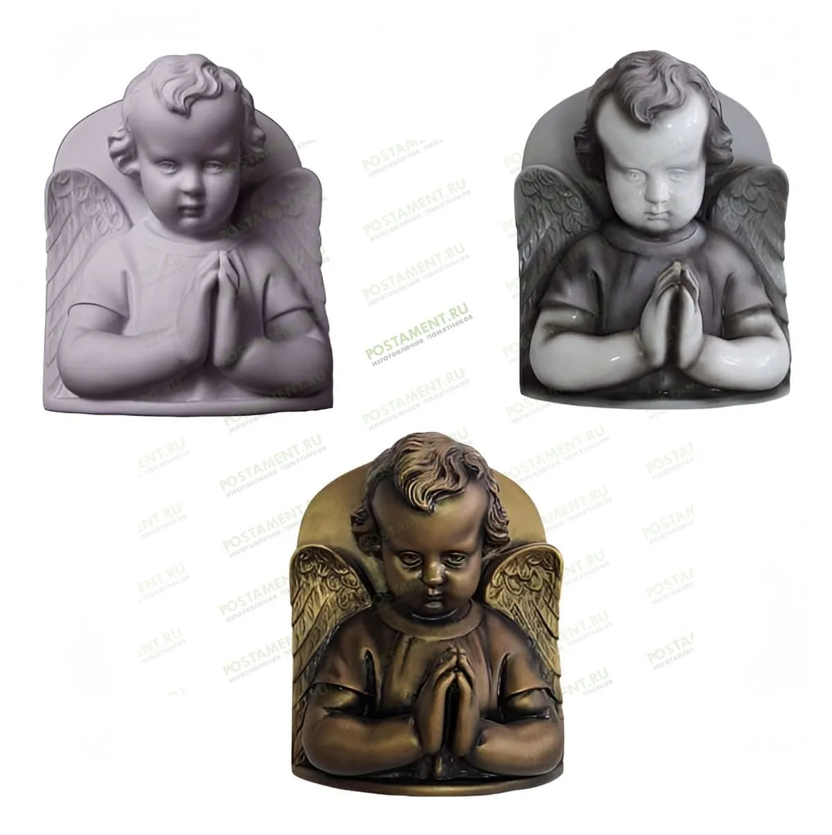 Ангел барельефом на памятник из акрила 82231