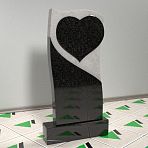 Памятник с сердцем № 11702