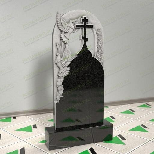 Памятник арка с голубями на могилу