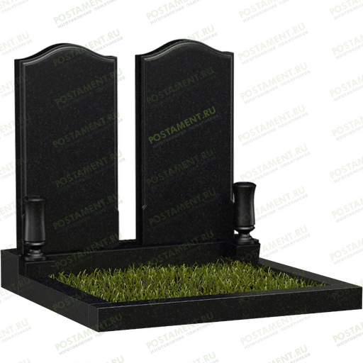 Памятник двойной на подставке