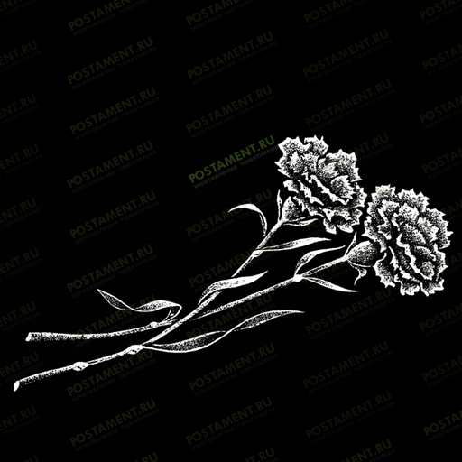 Гвоздики для гравировки на памятник 91025