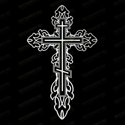 Изображение креста на памятнике 93014