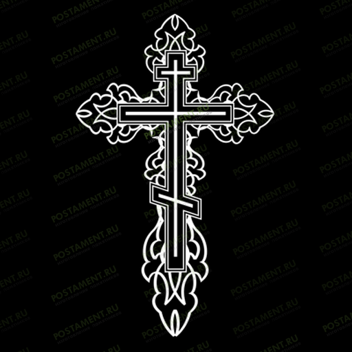 Изображение креста на памятнике 93014