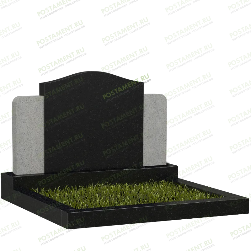 Памятник с неполированными вставками