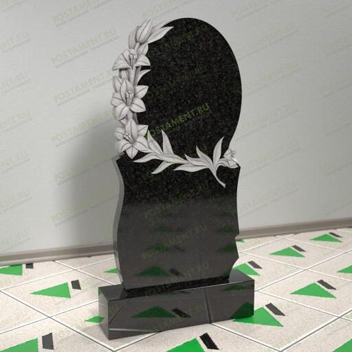 Памятник с лилиями 12654