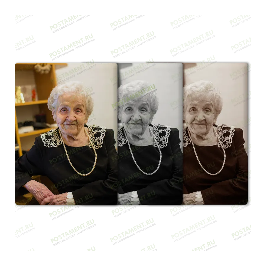 Фотокерамика прямоугольник на памятник 91826