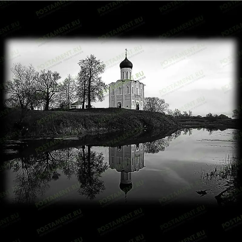 Картинка Гладь озера для гравировки на памятник фото