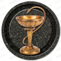 Значок медика Чаша со змеей на памятник 91930