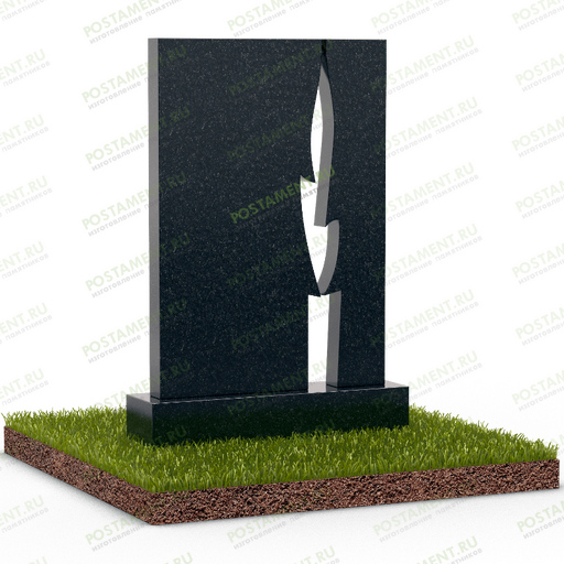 Памятник со свечой на могилу