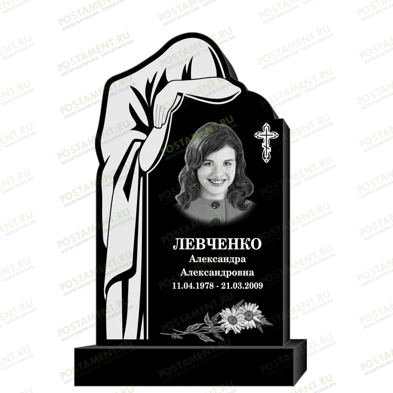 Оформление памятника со скорбящей 95350