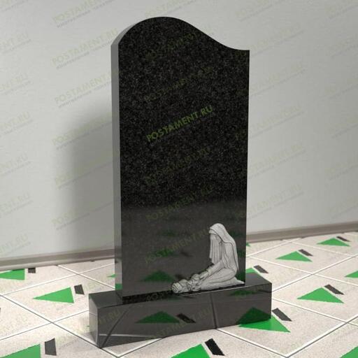 Памятник со скорбящей на могилу 13027