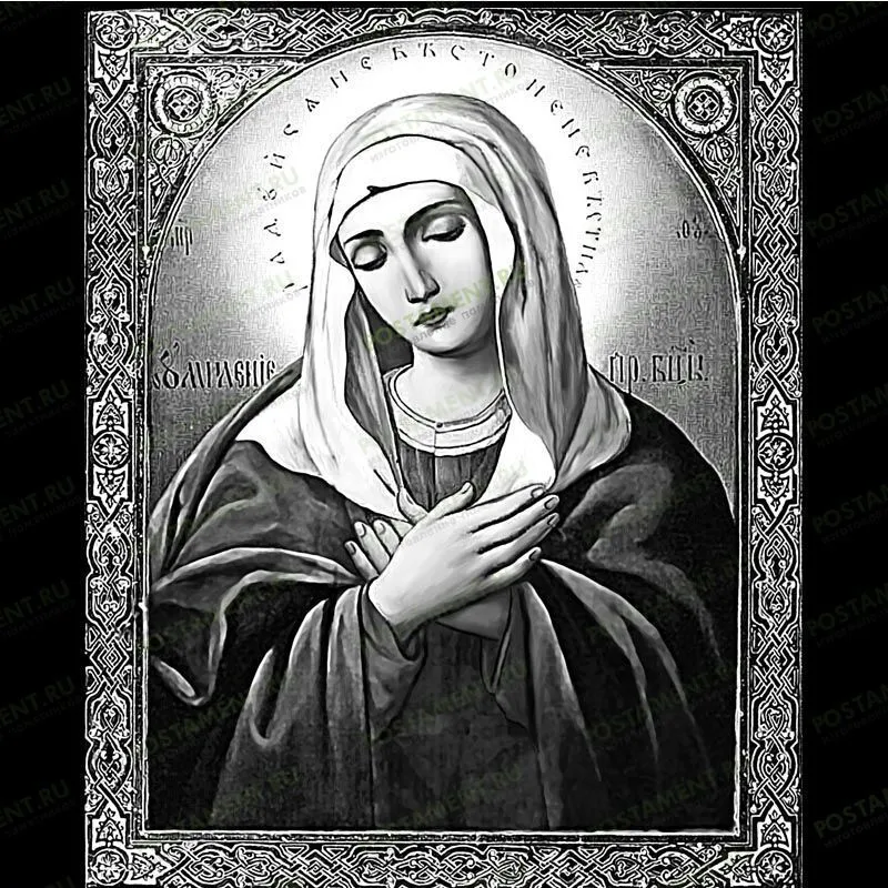 Икона Божией Матери Умиление на памятник 98035