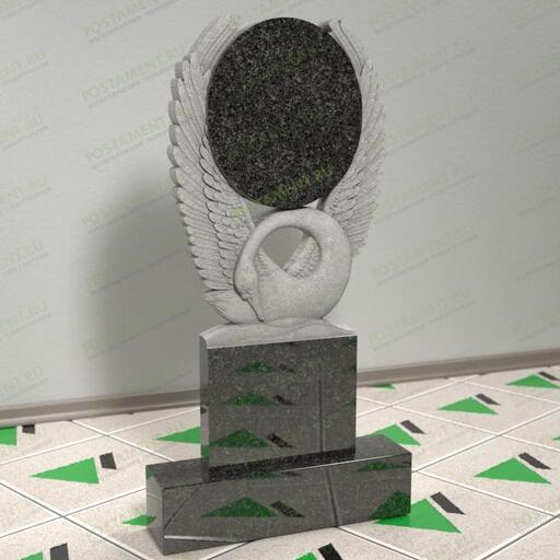 Памятник с лебедем сквозной 12921