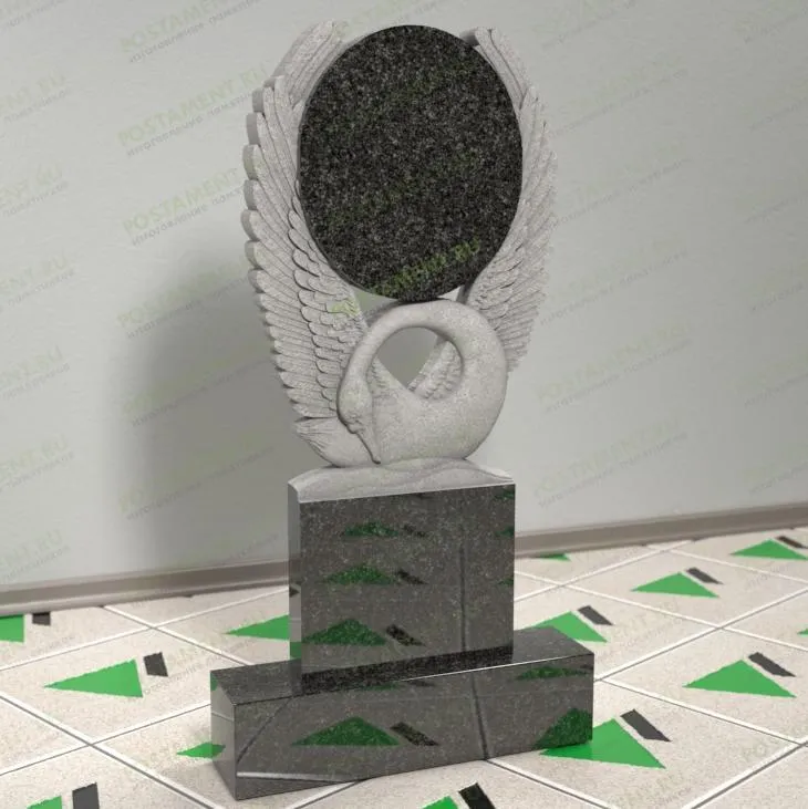 Памятник с лебедем сквозной 12921