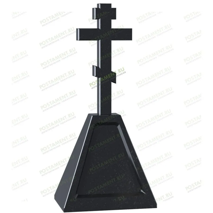 Крест на постаменте на могилу 18746